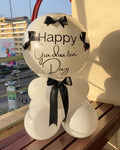 Stand Garland, personalised bubble balloon on a decorative garland stand, Luxe Confetti