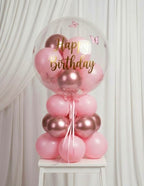 Stand Garland bubble balloon on its garland base, Luxe Confetti