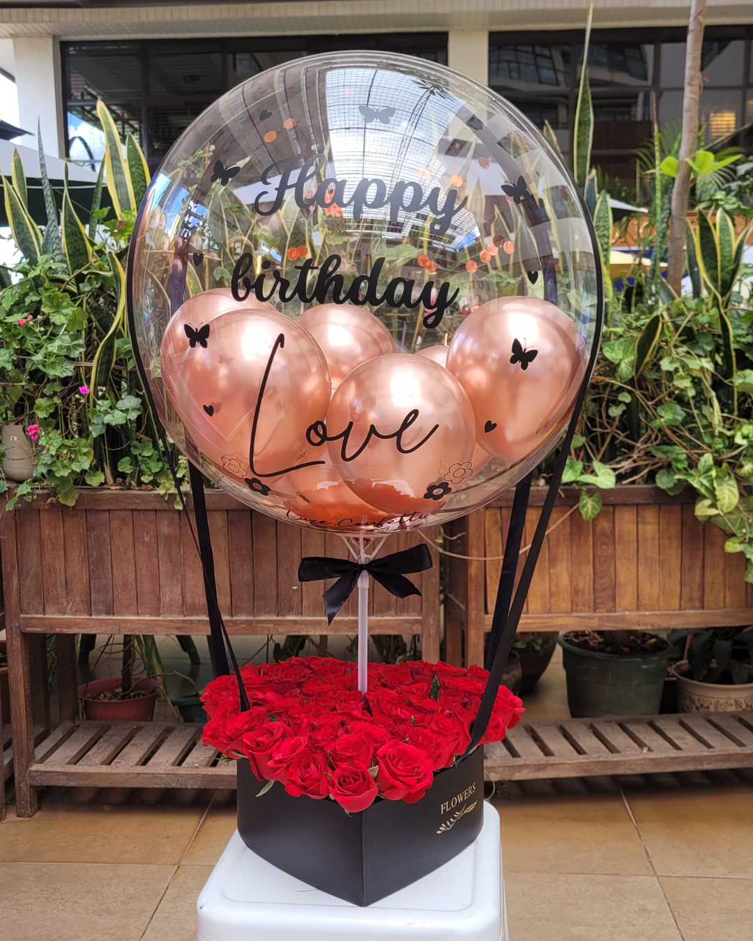 Heart Flower Bubble