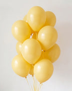 Helium latex balloons in Yellow, Luxe Confetti