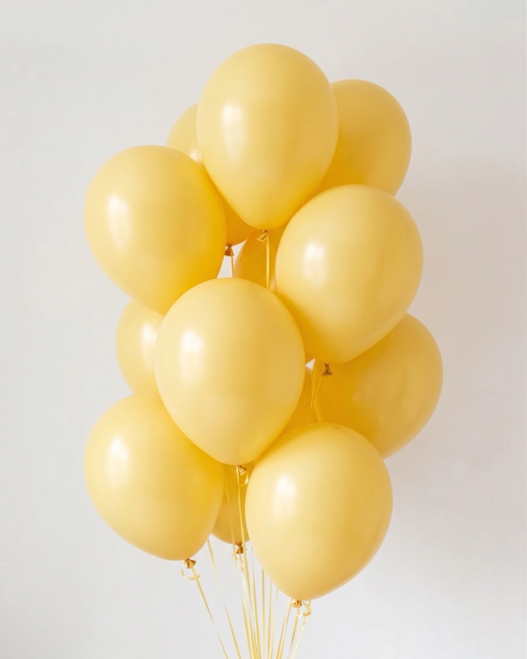 Helium latex balloons in Yellow, Luxe Confetti