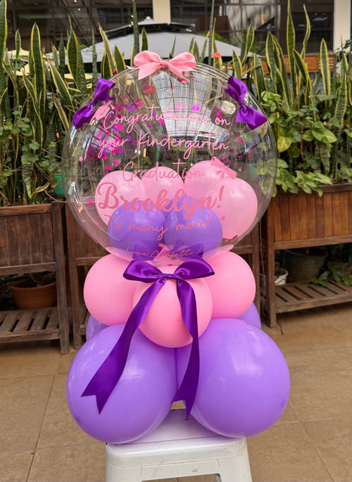 Stand Garland bubble balloon centrepiece for a celebration, Luxe Confetti Nairobi